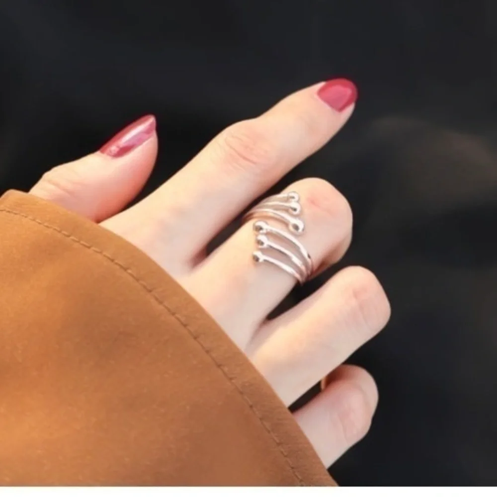 New Sterling Silver Adjustable Ring